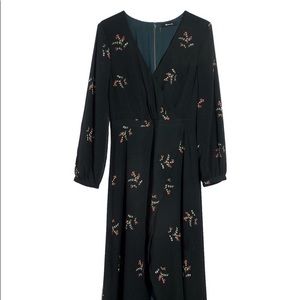 Madewell Nightflower Green Floral Maxi Dress